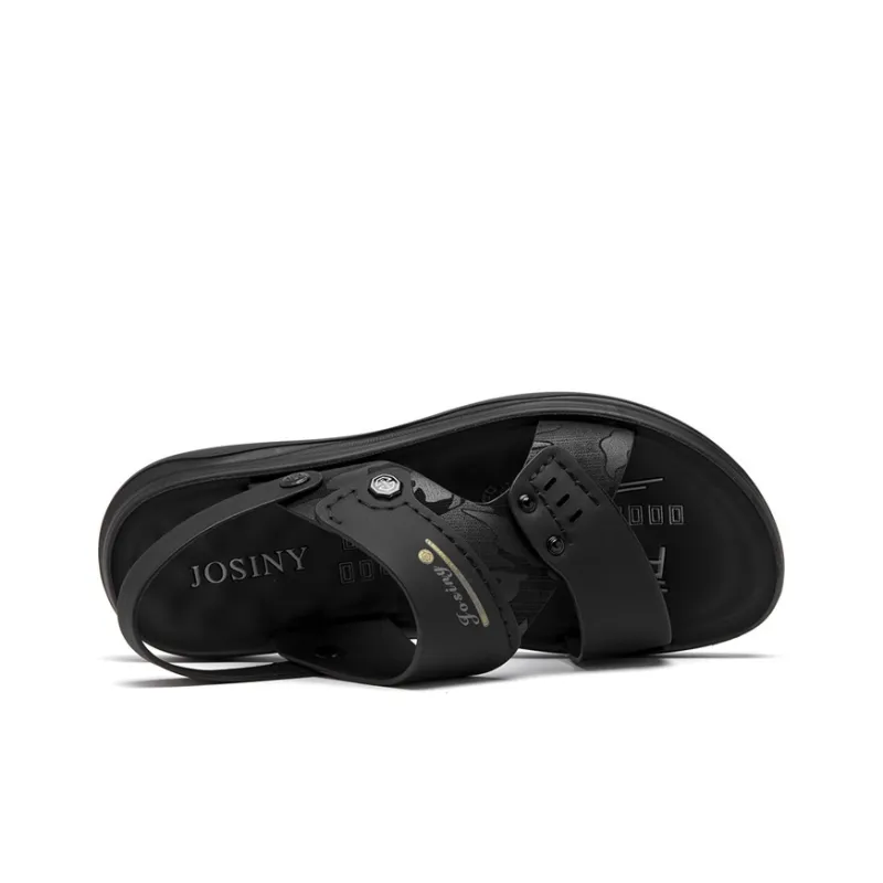 JOSINY Beach Sandals Men's Black-4