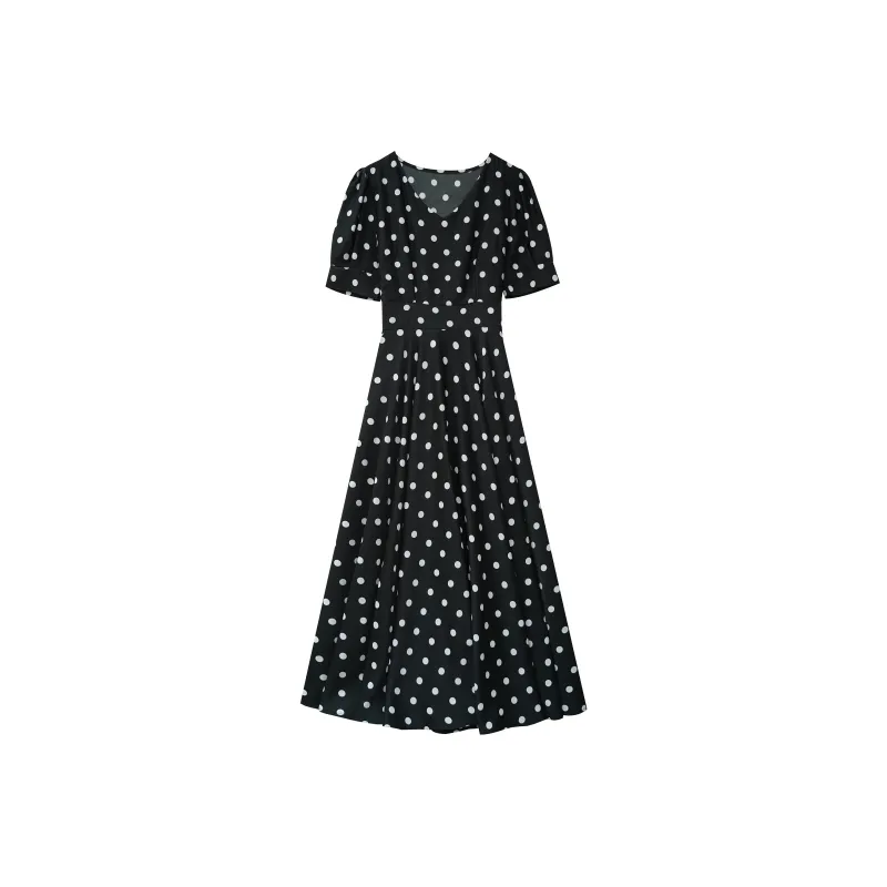Ning Cai Yuer Short Sleeved Dress Women's-0