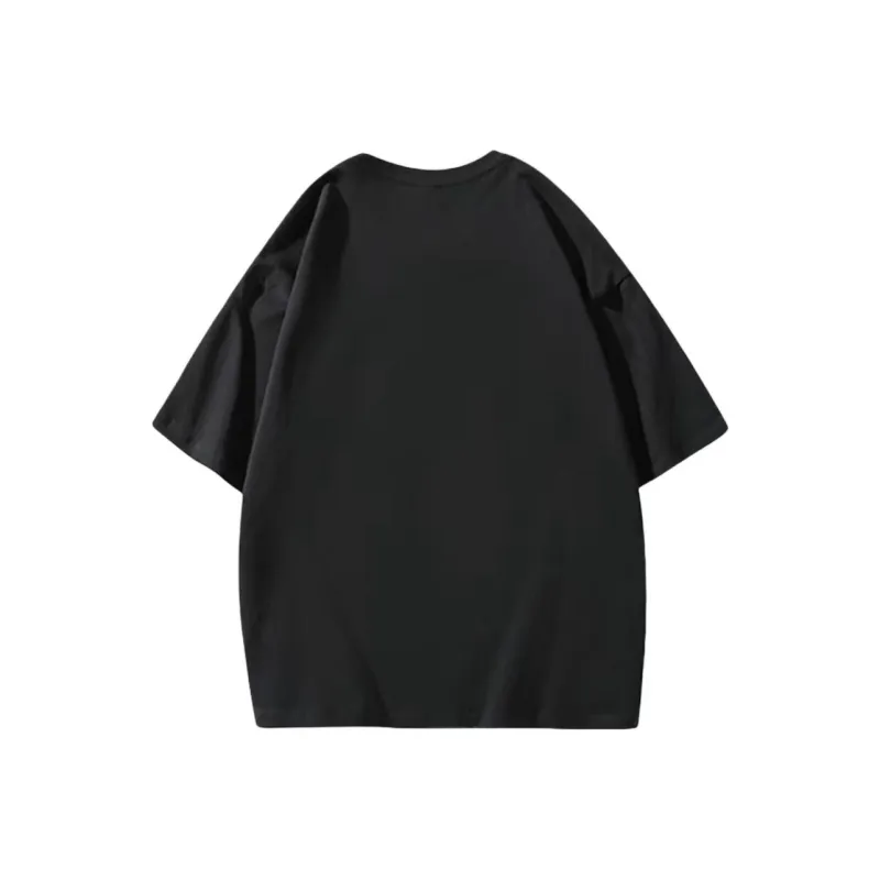 DOKZB Drop Shoulder Sleeve T Shirt Women's Black-1