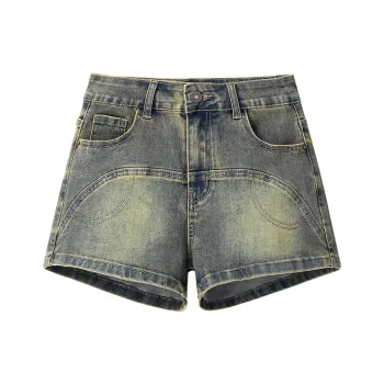 MJB Denim Shorts Women's Yellow Mud