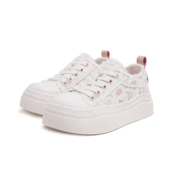 TTKJ Low Top Skateboard Shoes Women's Cream White