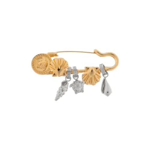 VERSACE Crystal Icons De La Mer Brooch
