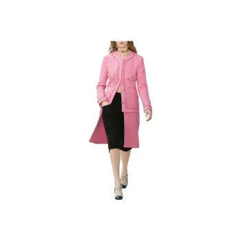 CHANEL Coats Women's Pink