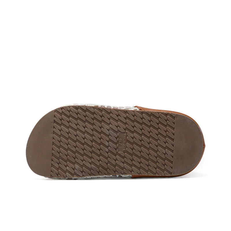 Be Good Rubber Sole Stitching Metal Leather Patchwork Abrasion Resistant Slip Resistant Closed Toe Slippers Women's-11