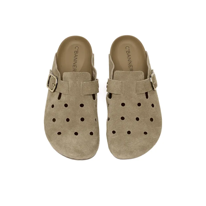 C°BANNER Quiet Closed Toe Slippers Men's Khaki-4