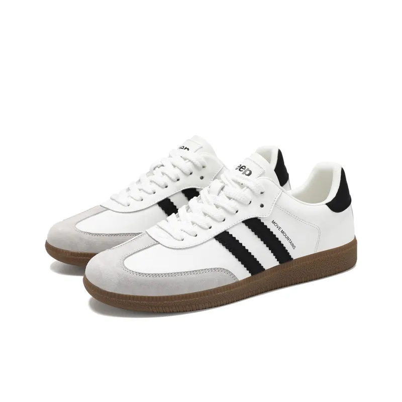 Jeep Cushioning Height Increasing Abrasion Resistant Lightweight Slip Resistant Low Top Skateboard Shoes Men's-1