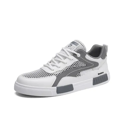 BAKE Slip Resistant Cushioning And Breathable Low Top Skateboard Shoes Men's