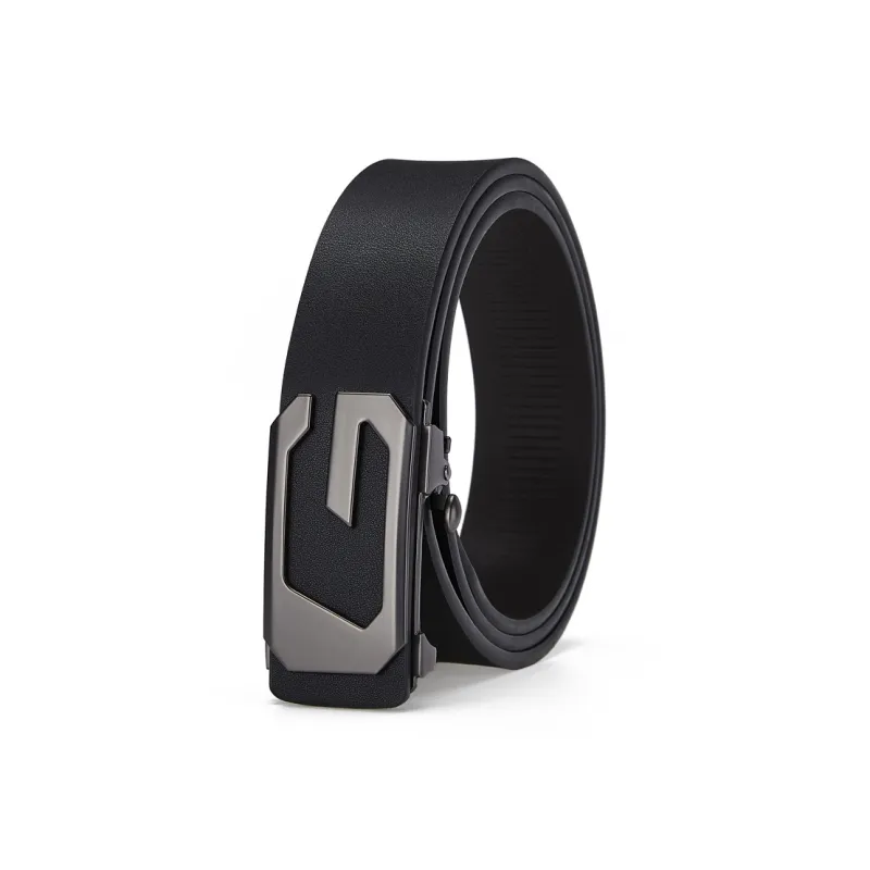 Jeccieziio Cow Split Leather Belts Men's Gunmetal Width 3.4cm, Writing A Greeting Card, Printing Photos-0