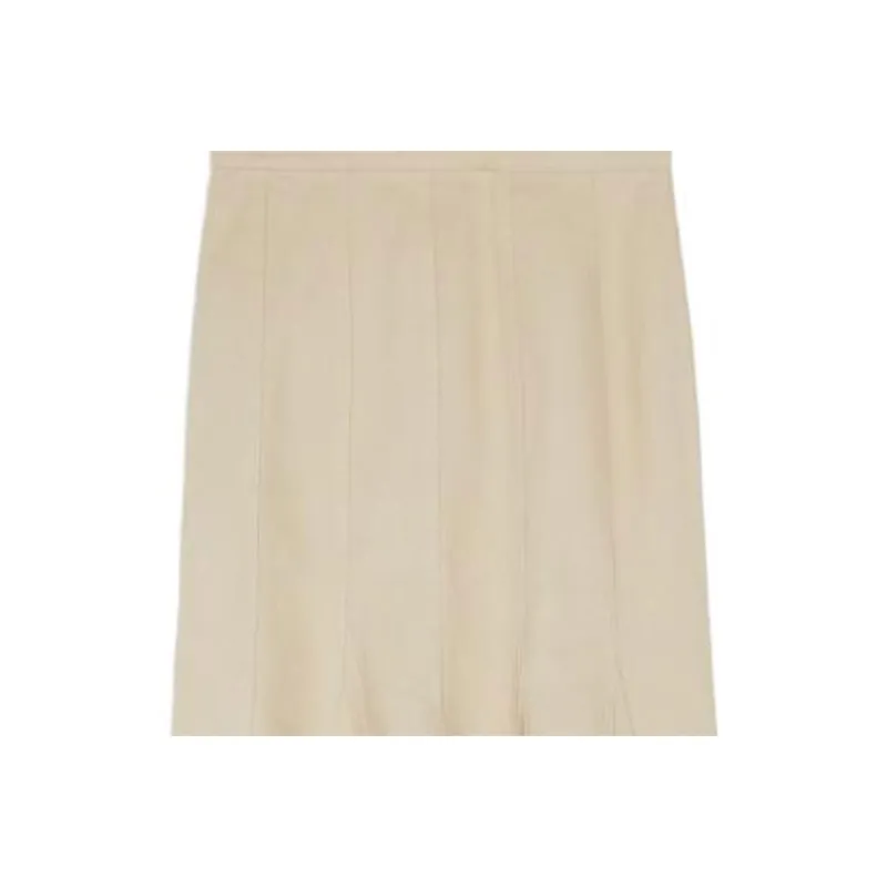 MaxMara Casual Long Skirt Women's Beige-4