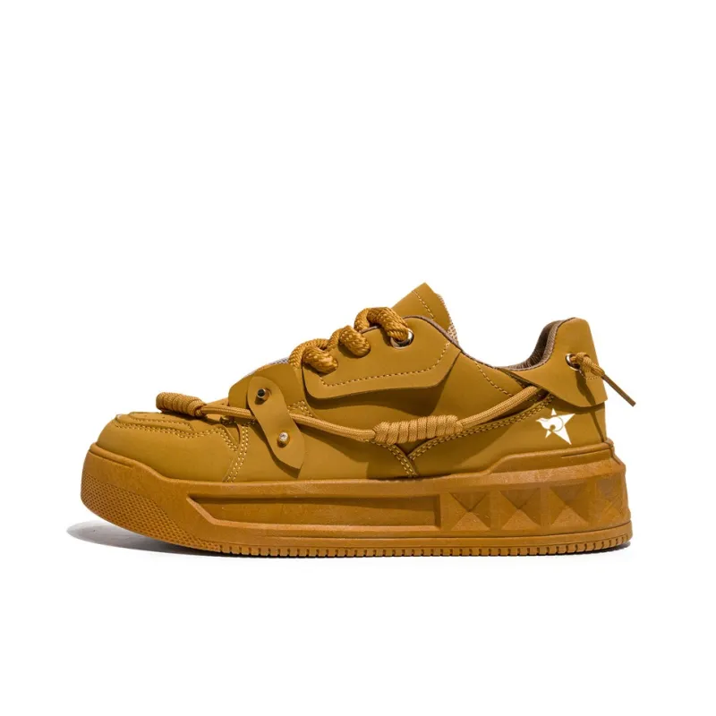 Bookish Star Anti Slip Wear Resistant Low Top Skateboard Shoes Men's-5