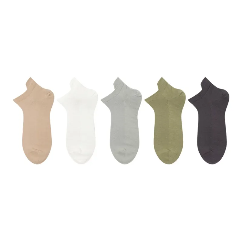 LIANGPU No Show Socks Men's 5 Pack-3