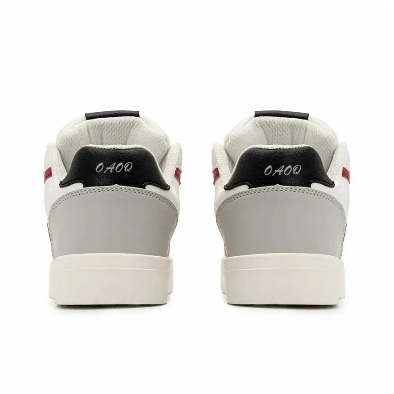 OAOQ Slip Resistant Cushioning Abrasion Resistant Lightweight Breathable Low Top Skateboard Shoes Unisex-21