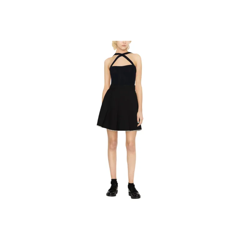 Patou Cable knit Halterneck Top-0