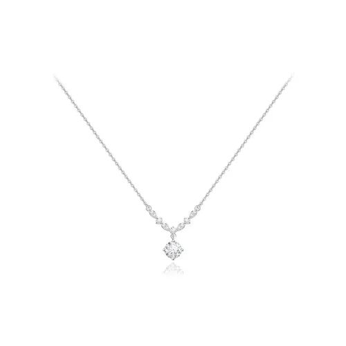 Kelanxi S999 Fine Silver Sparkling Galaxy Necklace Women's