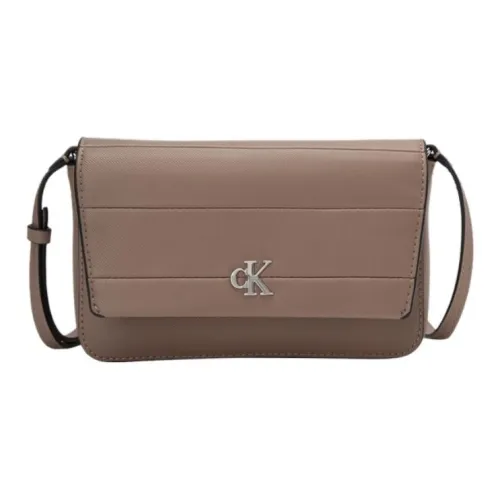 CALVIN KLEIN Synthetic Material Document Coin Cell Phone Crossbody Bag Trumpets Women's Milk Coffee