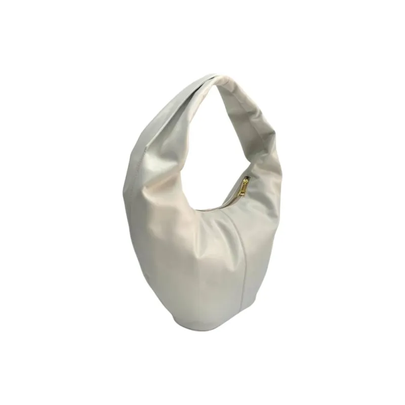 Furla Leather One Shoulder Handbag Tubas Women's White-1