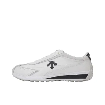 DESCENTE Cron Racer Anti Slip Wear Resistant Low Top Casual Shoes Unisex White Black
