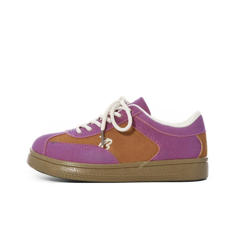 The New Age Family Low Top Skateboard Shoes Women's Orange Purple-0