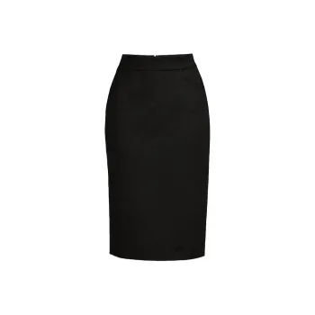 MaxMara Studio Nuccia Collection FW23 Casual Long Skirt Women's Black