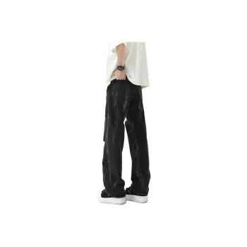 Menglaini Jeans Unisex Black