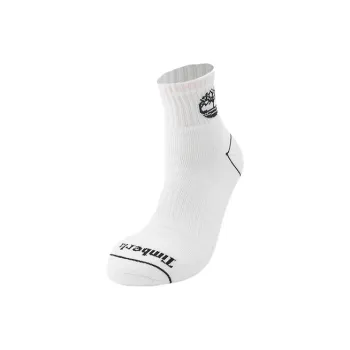 Timberland Mid Calf Socks Unisex 1 Pack White