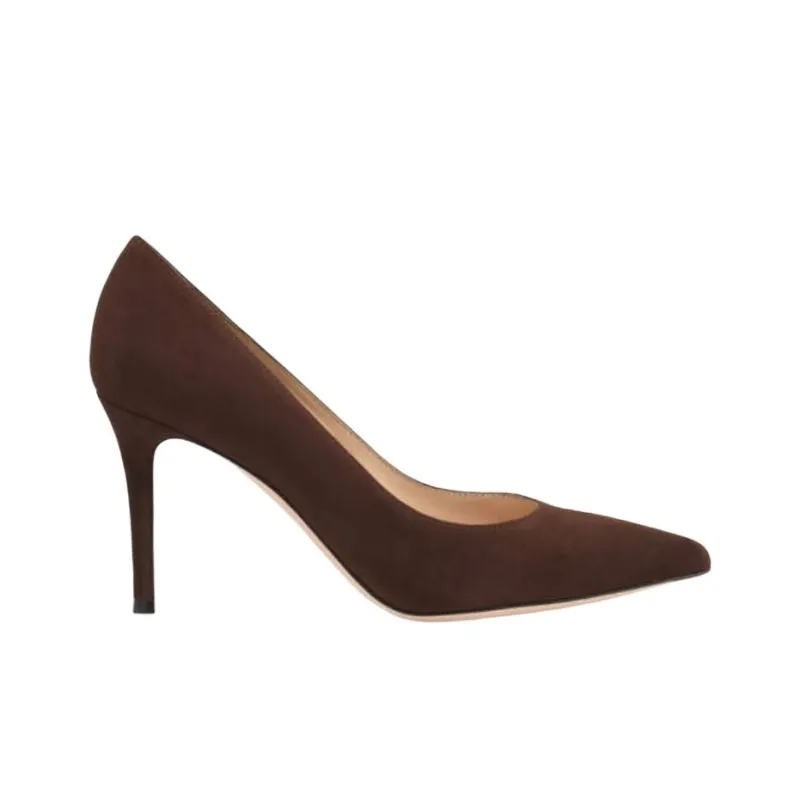 GIANVITO ROSSI Slim Heel High Heels 8.5cm Women's Brown-1