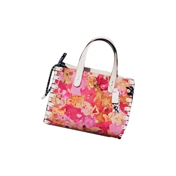 Coachtopia Matte Finest Leather Tote Bag Shopping Bag Handbag Large Size Women's Multicolor