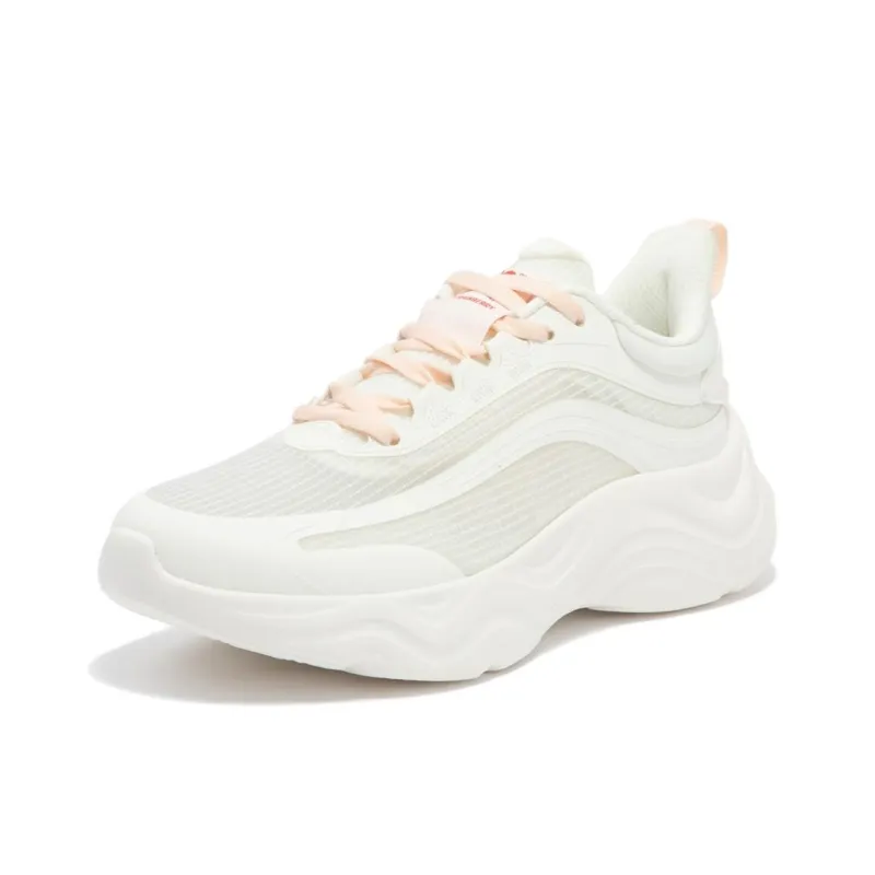 361° Cushioning Lightweight Low Top Running Shoes Women's White-2
