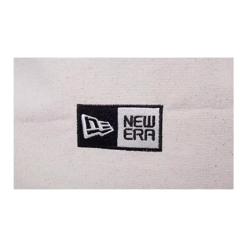 New Era Canvas Bag, Tote Bag, Shopping Bag, Handbag, Shoulder Bag Unisex Ivory White-2