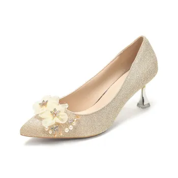 Medd Slim Heel High Heels Women's Champagne