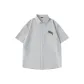 [Ice Silk Cooling Sun Protection]Space Gray (Mb Brush Smiley Chest Logo)