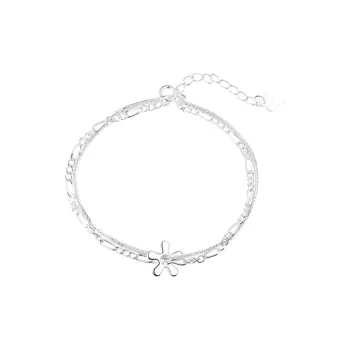 Silver 925 Sterling Silver Bracelets Women's
