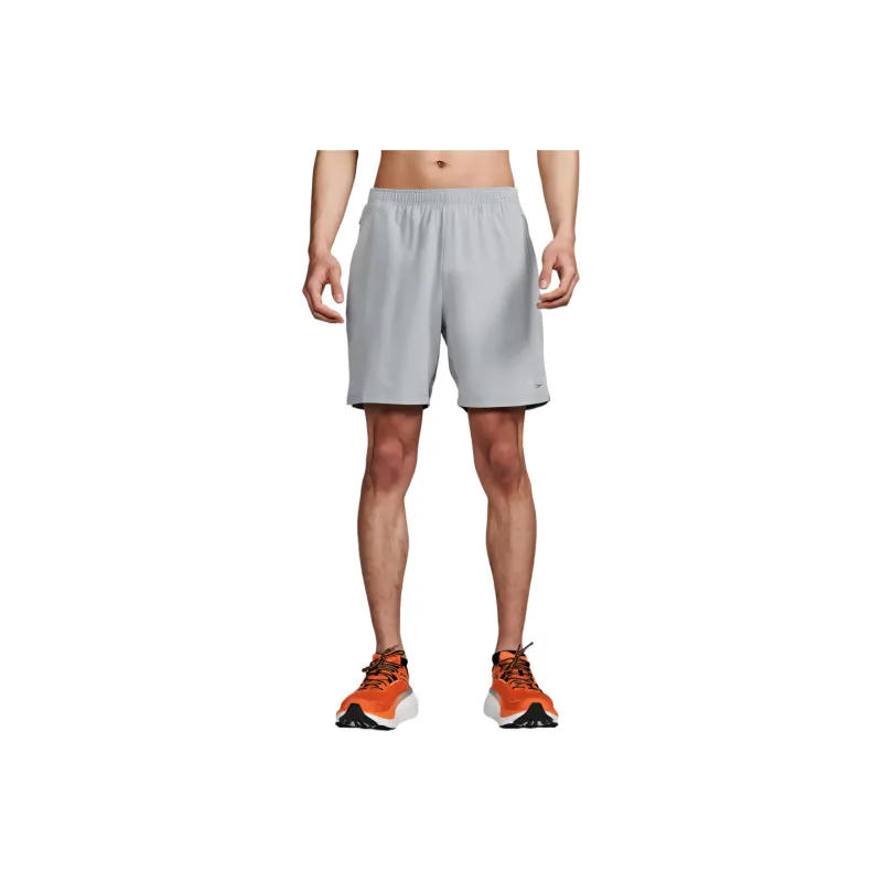Saucony Outpace Casual Shorts Men's Gray-0