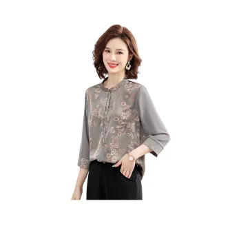 PIERRE CARDIN Chiffon Shirt Women's Pink