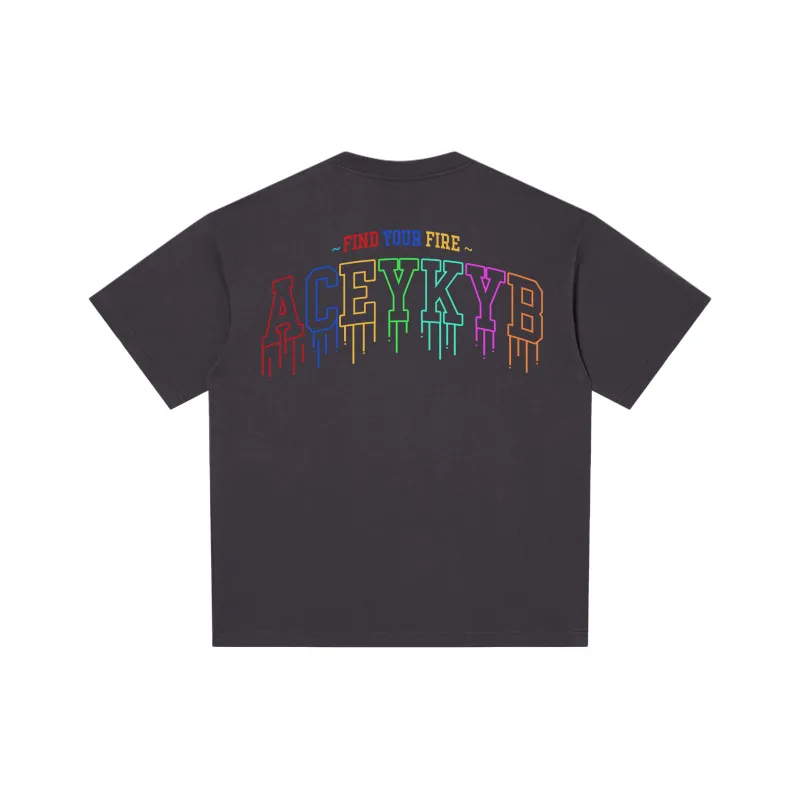 YK&YB T Shirts Unisex Dark Gray-1