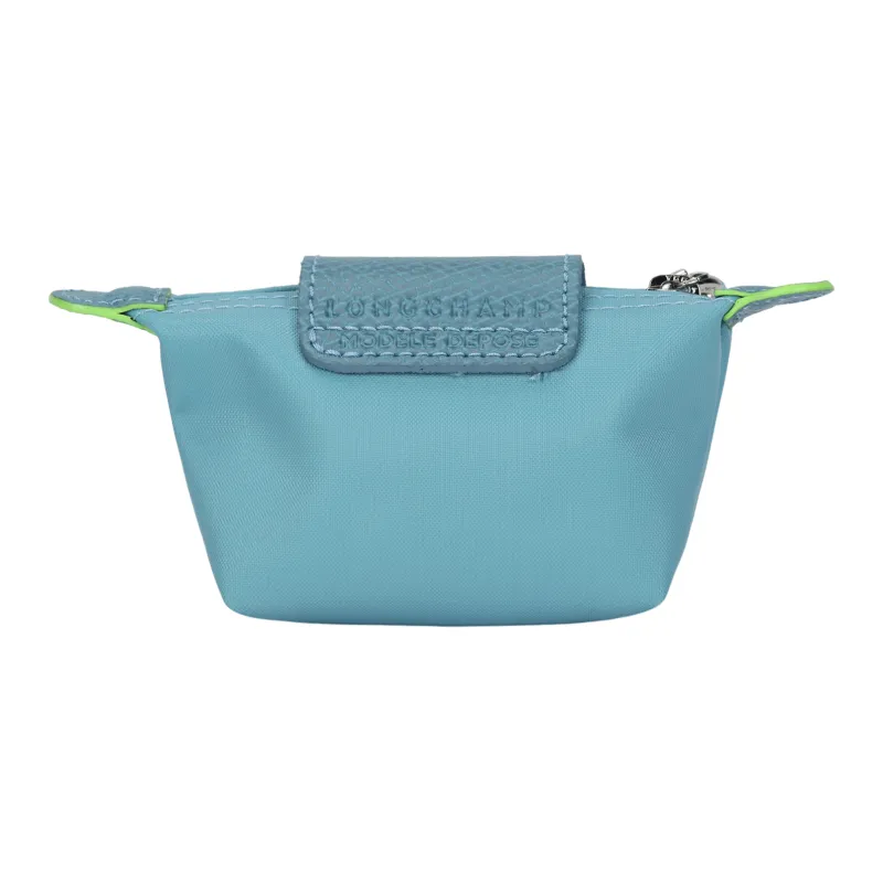 LONGCHAMP Le Pliage Green Canvas With Leather Trim Canvas Bag, Dumpling Bag, Coin Purse Regular Women's Blue-2