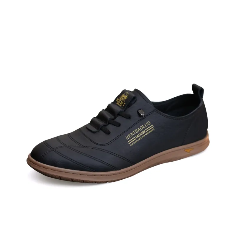 HENIBAOLUO Men's Casual Shoes Men Low Top White-0
