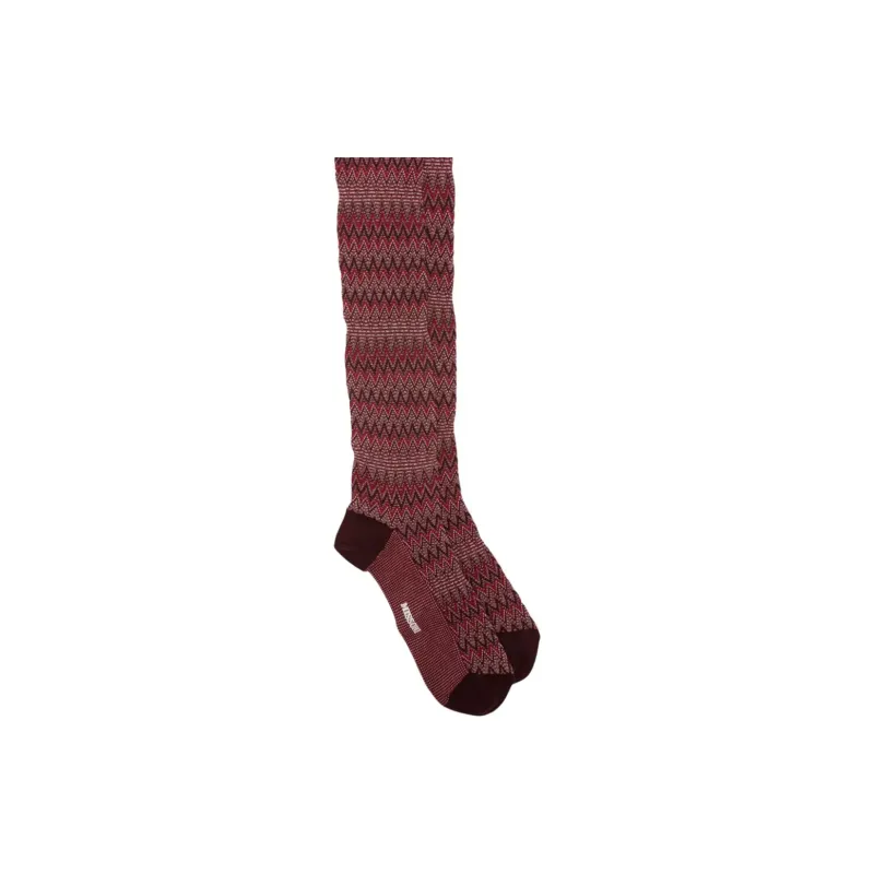 MISSONI Mid Calf Socks Men's Red-2