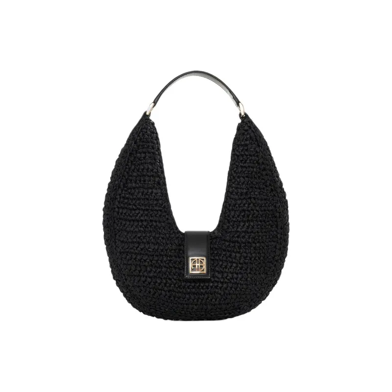 Anine Bing Cellulose One Shoulder Handbag Women's Black-0