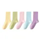 Hyaluronic Acid Mint Socks Dopamine Series[Cheese Yellow+Avocado Green+Lotus Red Pink+Autumn Wave Blue+Taro Purple](Shopping Bag Included)
