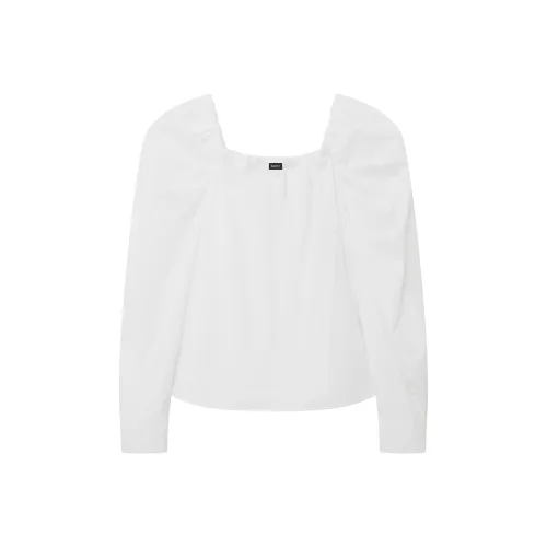 DAZZLE 표백 처리 여성 쉬폰 셔츠