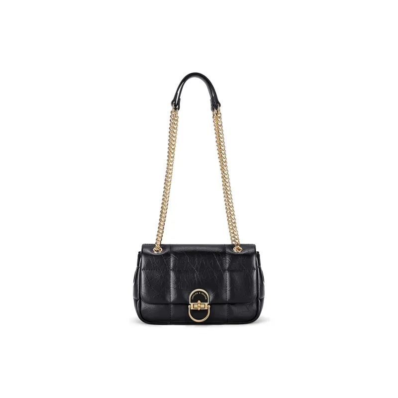 CNOLES Cow Leather Shoulder Bag, Underarm Crossbody Bag Regular Women's Dark Chocolates-0