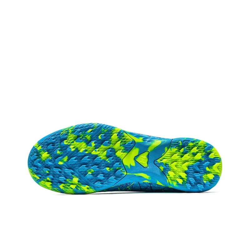Sportful Soccer Shoes Men Low Top Daytime Blue Broken Studs/Black Neon Green Turf/Blue Neon Green Turf-12