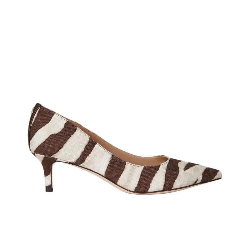 LAUREN RALPH LAUREN Adrienne Slim Heel High Heels 5cm Women's Brown-1