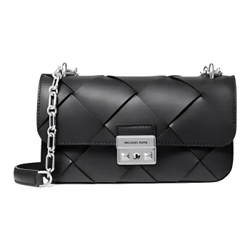 MICHAEL KORS Tribeca Leather Shoulder Bag Small Size Women's Black