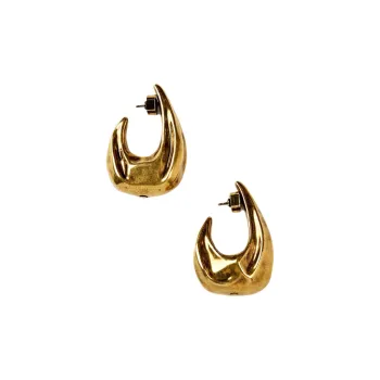KHAITE Medium Olivia Hoop Earrings