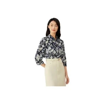 Yiner Shirts Women's Deep Sea Blue