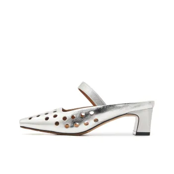MILLIE'S Rubber Sole Cut Out Quiet Closed Toe Slippers Women's