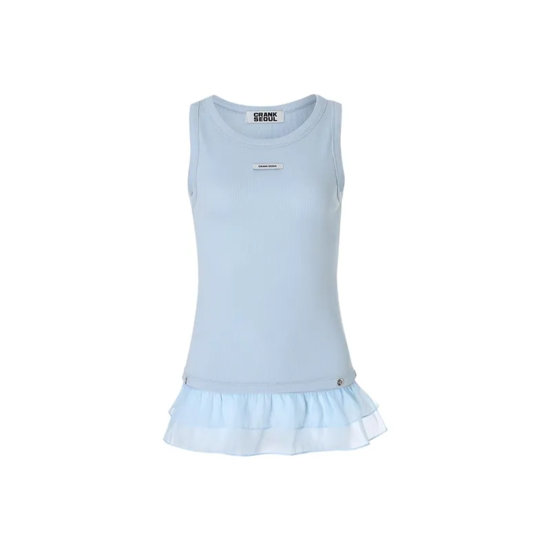 Crank Tank Tops Women's Blue-0