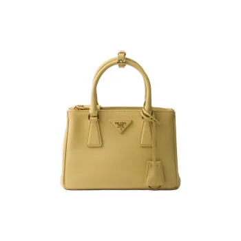PRADA Galleria Killer Bag Leather Shoulder Bag, Crossbody Bag, Handbag Trumpets Women's Yellow